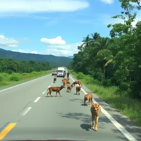 Animais soltos na Rodovia Euclides da Cunha mobilizam equipes de resgate em Fernandópolis