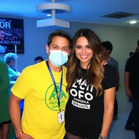 Neon Cunha e Erika Hilton no Sindicato dos Metalúrgicos do ABC