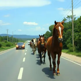cavalos soltos