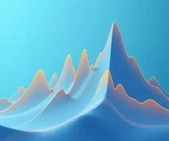 gráfico com picos